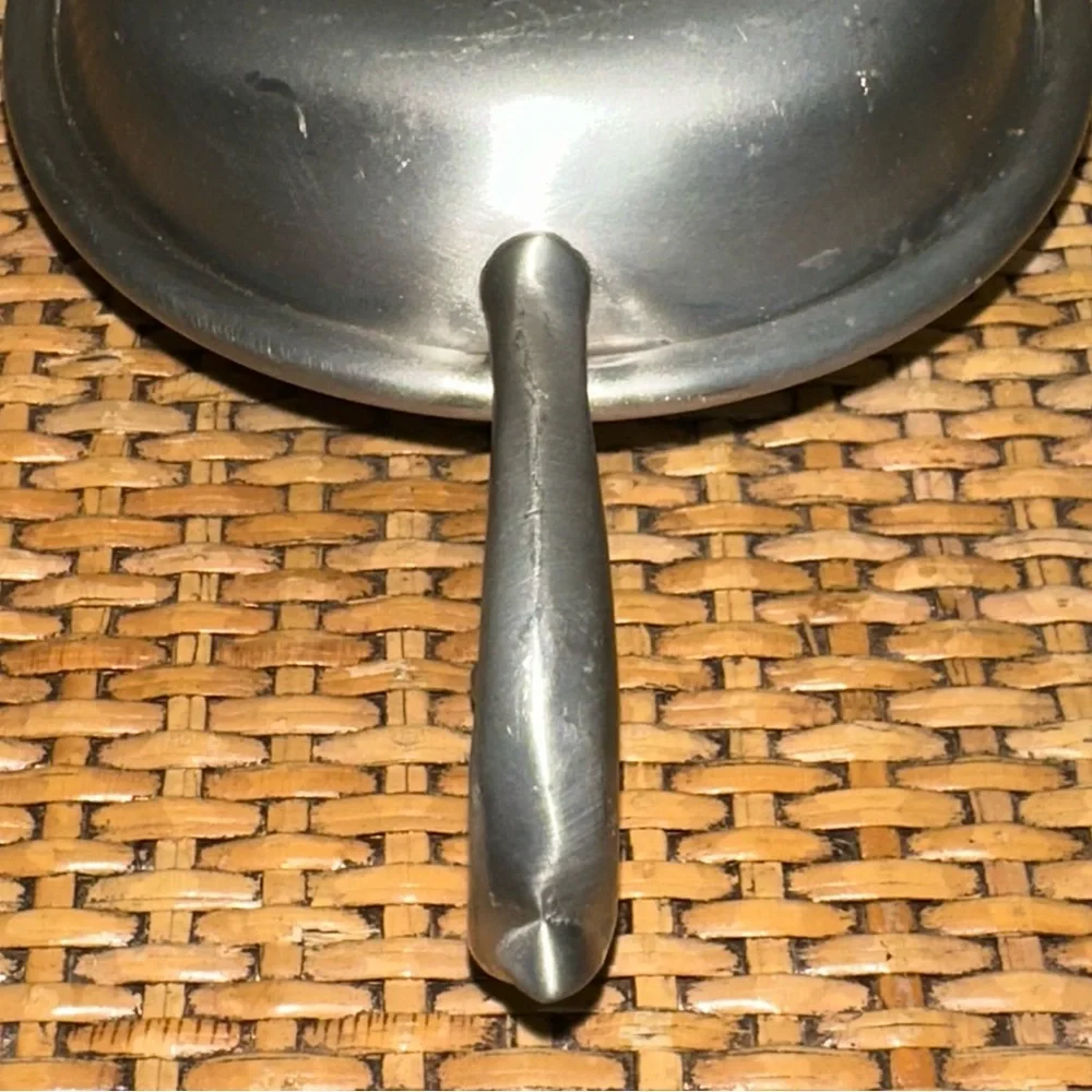 Nantucket Pewter Conn House Candlestick Holder Handle Silver Color Decor Small - Picture 5 of 7